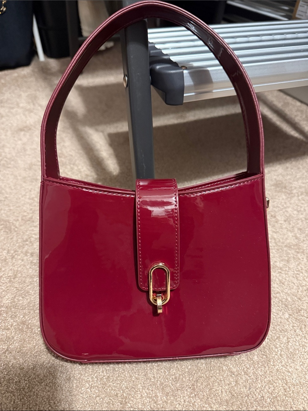 Patent Shoulder Bag - Picture 7 of 7